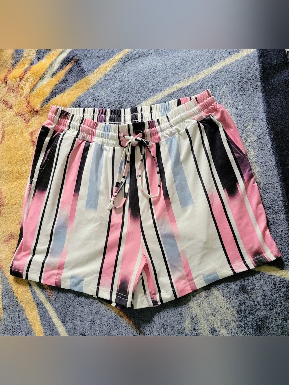 NWOT Striped Shorts in Pink & White.